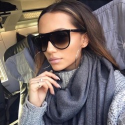 Sport Sunglasses Fashion Unisex Vintage Shaded Lens Thin Glasses Fashion Aviator Sunglasses - E - C618EMU0DRL $8.06