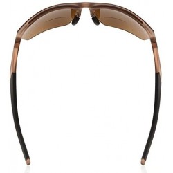 Sport Retro Mens Womens Sports Half-Rimless Bifocal Sunglasses - Matte Brown - CD189X65LWM $24.69