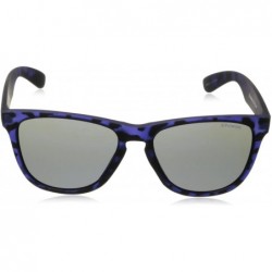 Rectangular Women's P8443S Polarized Wayfarer Sunglasses - Matte Blue - CN11FZ10OOX $52.32