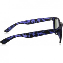 Rectangular Women's P8443S Polarized Wayfarer Sunglasses - Matte Blue - CN11FZ10OOX $52.32