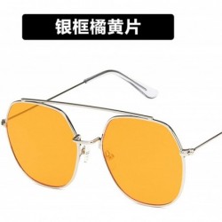 Rimless Women Sunglasses Retro Big Luxury Mirror Round Sun Glasses Metal Frame Vintage Oversized - 1 - CX198ZTOUNK $35.20