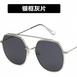 Rimless Women Sunglasses Retro Big Luxury Mirror Round Sun Glasses Metal Frame Vintage Oversized - 1 - CX198ZTOUNK $35.20