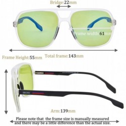 Rectangular Men Oversize Polarized Sunglasses UV400 Protection Sun Outdoor Eyeglasses - SH2002 - C3 - CG1938NZMIC $21.01