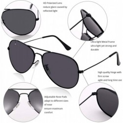 Oversized Large Metal Aviator Sunglasses/Small Round Metal Sunglasses for Men Women UV400 - C718ULMOD6I $10.24
