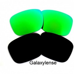 Oversized Replacement Lenses Holbrook Black&Emerald Green Color Polorized 2 Pairs-FREE S&H. - Black&green - CM127WJBZK7 $11.90