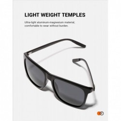 Aviator Polarized Sunglasses for Women Men Driving Rectangular Aluminum Sun Glasses UV 400 Protection - C118C0GETK9 $28.17