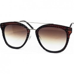 Oversized D653 Premium Oversize Womens Mens Mirror Brand Designer Style Retro vintage Sunglasses - Brown - CA18D78W8OD $19.75