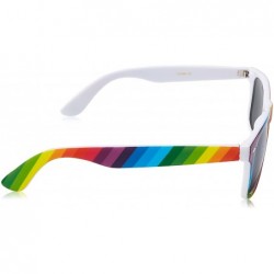 Sport Sunglasses Classic 80's Vintage Style Design - Rainbow - C412FWML4UH $10.12