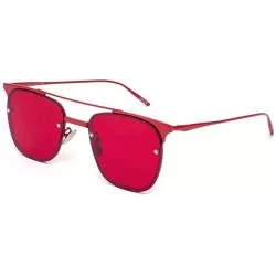 Goggle Colorful color metal sunglasses - Red Color - CE12JTH0BSH $77.03