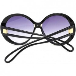 Round Fashion small round frame sunglasses - women's men's two-tone sunglasses - H - CW18ROZNHE8 $37.70