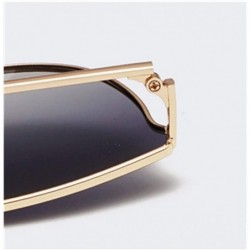 Cat Eye Men and women fashion retro metal big box cat eye sunglasses prom mirror party travel - Gray - C218SYRKCM2 $22.00