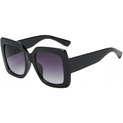 Semi-rimless Oversized Sunglasses Clearance Gradient - A - CL18DOXSNRA $12.31