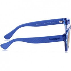 Round Trancoso/M Unisex Round Sunglasses- 49mm - Blu Bluet - C1111L1542D $52.84