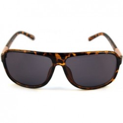 Aviator Unisex Plastic Aviator Polarized Sunglasses P2425 - Tortoise - CG17YQS0ROX $9.98