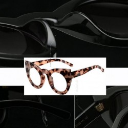 Oval Fashion Retro Party Cat Eye Style Women's Oversized Sunglasses Eyewear With Chain - Style a 7 - CK18ERR2TZ3 $14.31