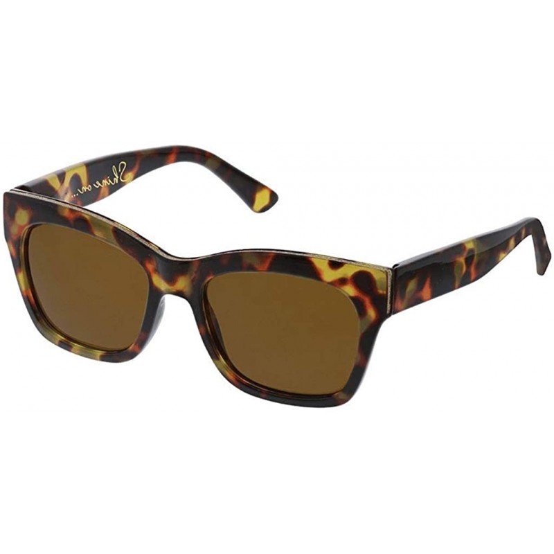 Square Women's Shine on Sun Square Reading Sunglasses - Tortoise - CV18OIH45Y5 $24.26