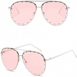 Sport Oversized Sunglasses for Men Women UV Protection for Driving Traveling - Pink - CJ18DLXYQA5 $14.69