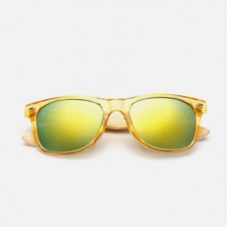 Goggle Bamboo Sunglasses For Men Women Travel Goggles Sun Glasses Vintage C3 Multi - C12 - CM18YZW2T3A $11.21