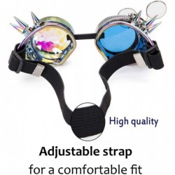 Goggle Steampunk Kaleidoscope Goggles Rainbow Crystal - Colorful+silver - CY18KA7E3HS $12.61