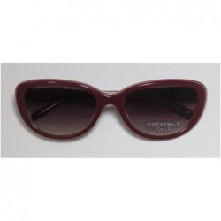 Round 7249k Womens/Ladies Designer Full-rim Gradient Lenses Sunglasses/Shades - Plum - CT127ZA36AN $15.93