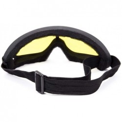 Goggle Snowboard Protection Windproof Motorcycle - Yellow - CX18KOK3KSD $7.73