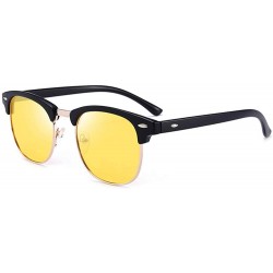 Round Classic Retro Round Shades Sun Glasses - C3 - C118HM7QUZ0 $11.49