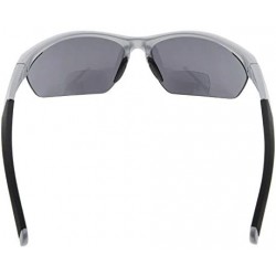 Rimless Retro Mens Womens Sports Half-Rimless Bifocal Sunglasses - Pearly Silver - CL189AHX39G $17.44