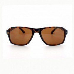 Rectangular Mens Stylish Casual Fashion Soft Rectangular Frame Sunglasses - Tortoise - C911XMGE7UP $9.62