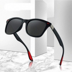 Sport Sunglasses Classic Retro Square Frame Polarized UV400 Drive Outoodr Sports 1 - 3 - CU18YQUSK8R $8.26