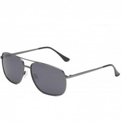 Sport Pilot Polarized Sunglasses For Men or Women 100% UV Protection 9507 - C2 Gray Frame/ Gray Lens - C818RTWELON $17.88