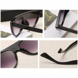 Goggle cat eyes female sunglasses personality fashion street trend sunglasses - Black Ash - CT18EH3Y4SU $9.46