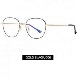 Sport Computer Reading Glasses Lighweight Metal Frame Blue Light Blocking Readers for Men Women Business Work - Gold - CQ199G...