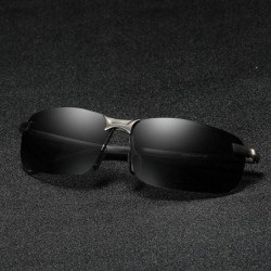 Round Sunglasses Polarized Teardrop Men's Sunglasses Classic Design UV Cut Sunglasses MDYHJDHHX - Black - CW18X6N8D9L $24.27