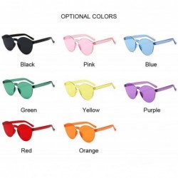 Goggle Fashion RimlVintage Round Mirror Sunglasses Women Luxury Design Yellow Sun Glasses Oculos - Black - CI197Y6ZEAO $12.18