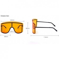 Goggle Big Frame Personality Sunglasses Windproof Sunglasses Colorful Frame Goggles - 2 - CZ190EY67H8 $27.58