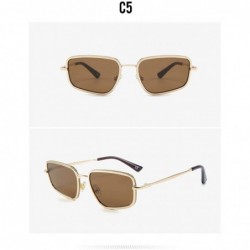 Square Unregularly Square Frame Sunglasses Trendy Glasses for Women Easy Matching - Goldtea - CJ18AY3N5UN $7.56