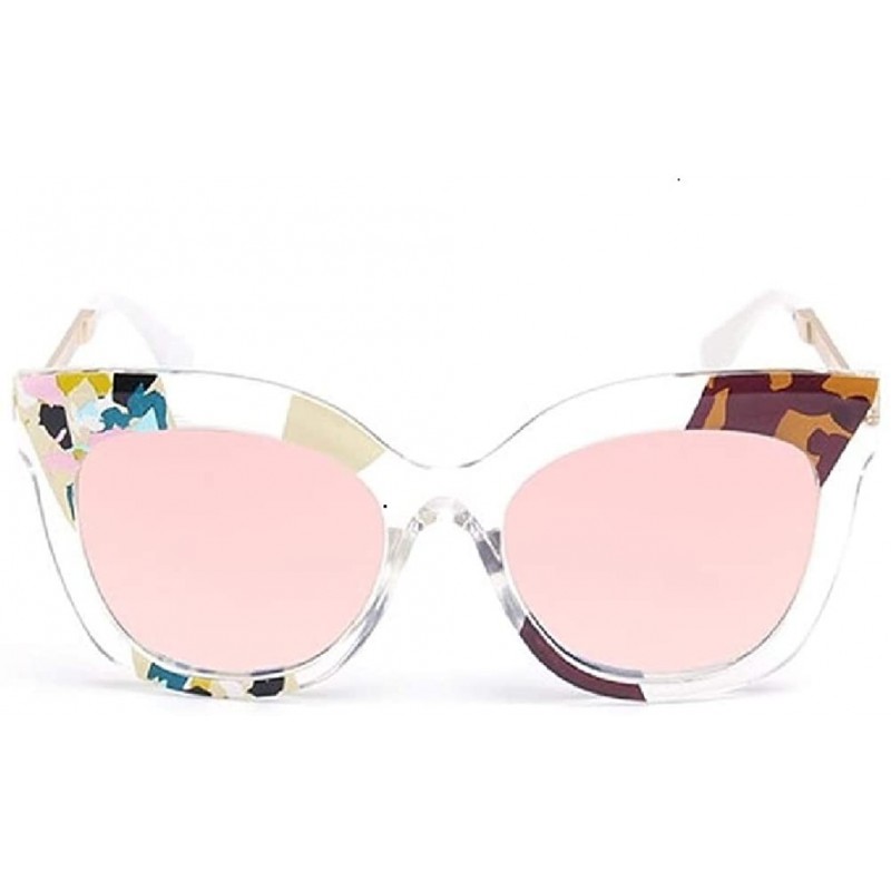 Butterfly Color Pieces Embellished Butterfly Sunglasses - CB192D3OY9M $9.22