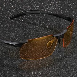 Goggle TAC Polarized Night Driving glasses Sunglasses Polarized Lens Riding Glasses - Black Frame_yellow Lens - C718U99INN7 $...