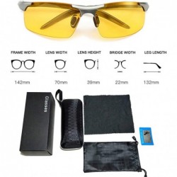 Goggle TAC Polarized Night Driving glasses Sunglasses Polarized Lens Riding Glasses - Black Frame_yellow Lens - C718U99INN7 $...