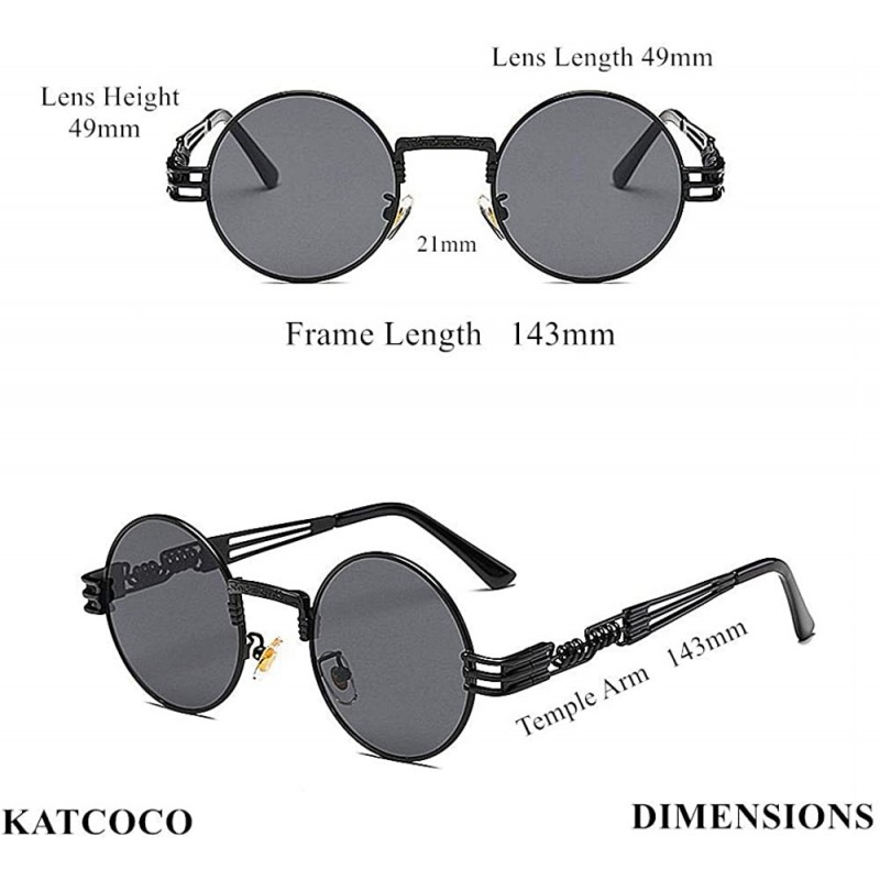 Hippie Sunglasses WITH CASE Retro Classic Circle Lens Round Sunglasses ...