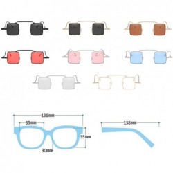 Square Retro Trend Sunglasses Fashion Square Sunglasses for Men and Women - C7 - CU18D4I9KAT $10.43