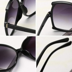 Oval women fashion Simple sunglasses Retro glasses Men and women Sunglasses - Yellow - CV18LLC5CXU $7.73