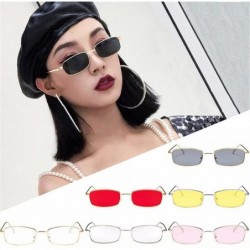 Square Vintage Glasses Women Man Square Shades Small Rectangular Frame Sunglasses Fashion Polarized Sunglasses - CD199HQE6KE ...