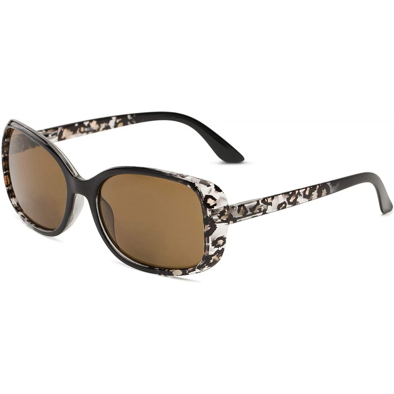 Square Readers.com Sun Reader The Cassia Bifocal Reading Sunglasses Plastic Square Style for Women - C112IIBYAKJ $17.98