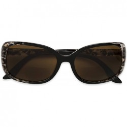 Square Readers.com Sun Reader The Cassia Bifocal Reading Sunglasses Plastic Square Style for Women - C112IIBYAKJ $17.98