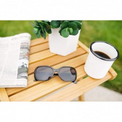 Square Readers.com Sun Reader The Cassia Bifocal Reading Sunglasses Plastic Square Style for Women - C112IIBYAKJ $17.98