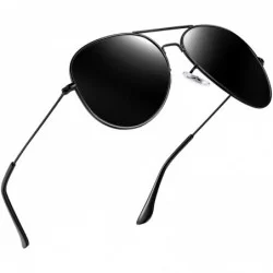 Semi-rimless Classic Sunglasses for Women Men Metal Frame Mirrored Lens Designer Polarized Sun glasses UV400 - CF12O0L0QBY $1...