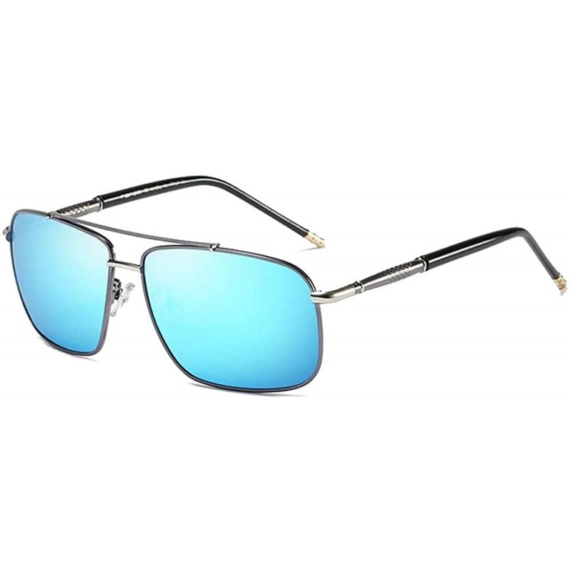 Sport Polarized sunglasses reflected dazzling Glasses - E Blue - CB18UGTD7W0 $23.67