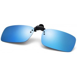 Rimless Polarized Clip-on Sunglasses Anti-Glare Driving Glasses for Prescription Glasses Fashion Sun Glasses - Blue - CA196IY...