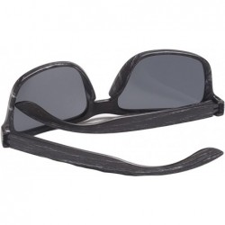 Wayfarer Classic Retro Sport Flash Mirror Wood Sunglasses UV400 - Gray/Black - CP12IYUWT5N $18.42